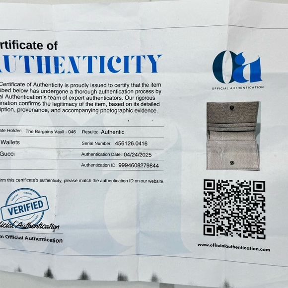 Gucci GG Marmont Wallet Gucci Pink Leather Card Case Wallet COA - Picture 11 of 15